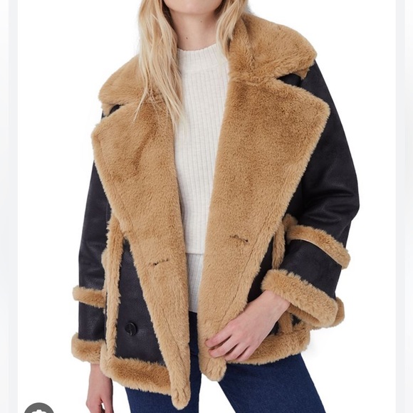 FRENCH CONNECTION BRWON COAT - Picture 3 of 14